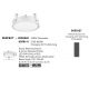 Spoturi tavan fals - Plafoniera LED incastrabila reglabila PERFECT 40cm alba 3000K Dimmable