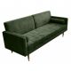 Canapele - Canapea extensibila Couture 195cm, verde