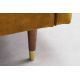 Canapele - Canapea extensibila Couture 195cm, galben mustar