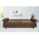 Canapele - Canapea extensibila design Chesterfield, Maison Belle Affaire 220cm, maro antic