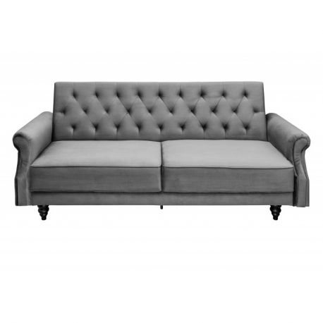 Canapele - Canapea extensibila design Chesterfield, Maison Belle Affaire 220cm, gri