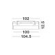 Spoturi tavan fals - Plafoniera LED incastrabila reglabila PERFECT 100cm alba CCT Dimmable