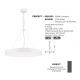 Pendule, Lustre suspendate - Lustra LED suspendata design circular PERFECT 60cm alba CCT Dimmable