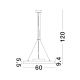 Pendule, Lustre suspendate - Lustra LED suspendata design circular PERFECT 60cm alba CCT Dimmable