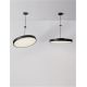 Pendule, Lustre suspendate - Lustra LED suspendata design circular PERFECT 40cm negru 3000K Dimmable