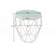 Masute Living - Masuta laterala design minimalist Diamond 50cm, marmura verde