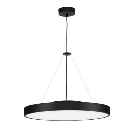 Pendule, Lustre suspendate - Lustra LED suspendata design circular PERFECT 60cm negru CCT Dimmable