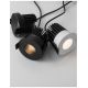 Spoturi incastrabile spatii comerciale - Spot LED incastrabil tavan fals / plafon IP42 PETIT negru