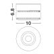 Plafoniere cu spoturi, Spoturi aplicate - Spot LED aplicat ajustabil LOT 15W alb