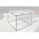 Masute Living - Masuta design minimalist Elements 50cm, marmura alba