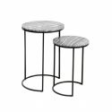 Set de 2 masute design minimalist Elements, marmura gri