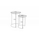 Masute Living - Set de 2 masute design minimalist Elements, marmura gri