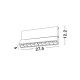 Plafoniere cu spoturi, Spoturi aplicate - Spot LED aplicat ajustabil PAD 15W negru