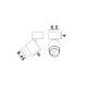 Plafoniere cu spoturi, Spoturi aplicate - Spot LED aplicat SPECTRE 10W negru/alama