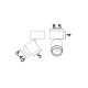 Plafoniere cu spoturi, Spoturi aplicate - Spot LED aplicat SPECTRE 5W negru