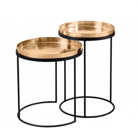 Masute Living - Set de 2 masute design industrial Elements