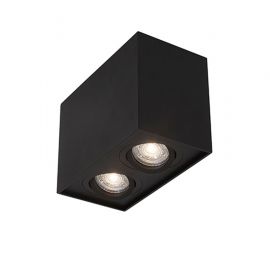 Plafoniere cu spoturi, Spoturi aplicate - Spot aplicat tavan ajustabil RENDE 2L negru