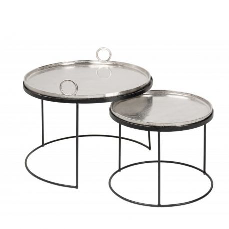 Masute Living - Set de 2 masute design industrial Elements Oriental