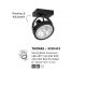 Plafoniere cu spoturi, Spoturi aplicate - Spot aplicat tavan ajustabil THOMAS negru