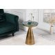 Masute Living - Masuta design industrial Elements 30cm, verde / auriu