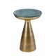 Masute Living - Masuta design industrial Elements 40cm, verde / auriu
