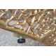 Masute Living - Masuta cu aspect deosebit Leaf 80cm, auriu