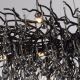 Candelabre, Lustre - Lustra suspendata design magnific ICICLE negru, 75x150cm