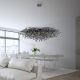 Candelabre, Lustre - Lustra suspendata design magnific ICICLE negru, 75x150cm