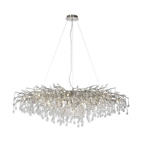 Candelabre, Lustre - Lustra suspendata design magnific ICICLE crom, 75x150cm