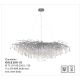 Candelabre, Lustre - Lustra suspendata design magnific ICICLE crom, 75x150cm