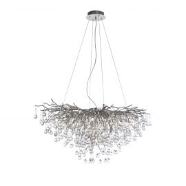 Candelabre, Lustre - Lustra suspendata design magnific ICICLE crom, 50x100cm