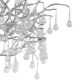 Lampadare - Lampa de podea design magnific ICICLE crom