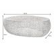 Masute Living - Masuta cu aspect deosebit Leaf 120cm, argintiu