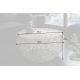Masute Living - Masuta cu aspect deosebit Leaf 80cm, argintiu