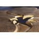 Masute Living - Masuta cu aspect deosebit Ginkgo Leafs 95cm, auriu