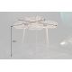 Masute Living - Masuta cu aspect deosebit Leaf 57cm, auriu
