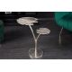 Masute Living - Masuta cu aspect deosebit Ginkgo leafs 56cm, argintiu