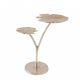 Masute Living - Masuta cu aspect deosebit Ginkgo leafs 56cm, argintiu