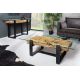 Masute Living - Masuta design high-tech din metal si lemn masiv, Barracuda 130cm