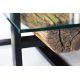 Masute Living - Masuta design high-tech din metal si lemn masiv, Barracuda 130cm