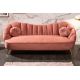 Canapele - Canapea cu forma curbata Arielle 220cm, roz