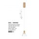 Pendule, Lustre suspendate - Pendul LED design modern minimalist DOC auriu