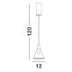 Pendule, Lustre suspendate - Pendul LED design modern minimalist DOC auriu