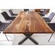 Mese dining - Masa design industrial Amazonas X 200cm natur Sheesham