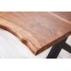 Mese dining - Masa design industrial Amazonas X 200cm natur Sheesham