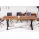 Mese dining - Masa design industrial Amazonas X 200cm natur Sheesham