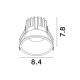 Spoturi tavan fals - Spot LED incastrabil tavan fals / plafon LUELA 3000K alb/auriu
