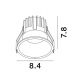 Spoturi tavan fals - Spot LED incastrabil tavan fals / plafon LUELA 3000K negru/auriu