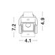 Spoturi tavan fals - Spot LED incastrabil tavan fals / plafon AKIRA 3W