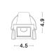 Spoturi tavan fals - Spot LED incastrabil tavan fals / plafon AKIRA 3W